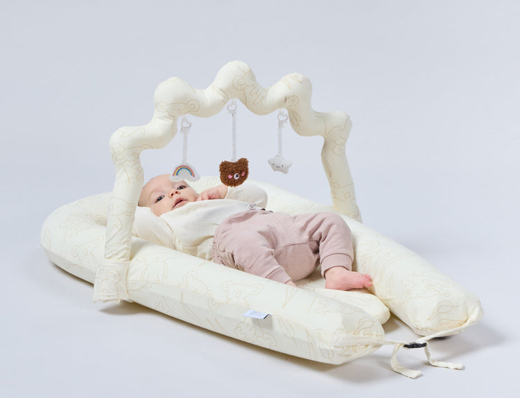 Inflatable Baby Nest (Koala Cream) & Carry Bag – The Cosy, Portable Spot for Your Little One