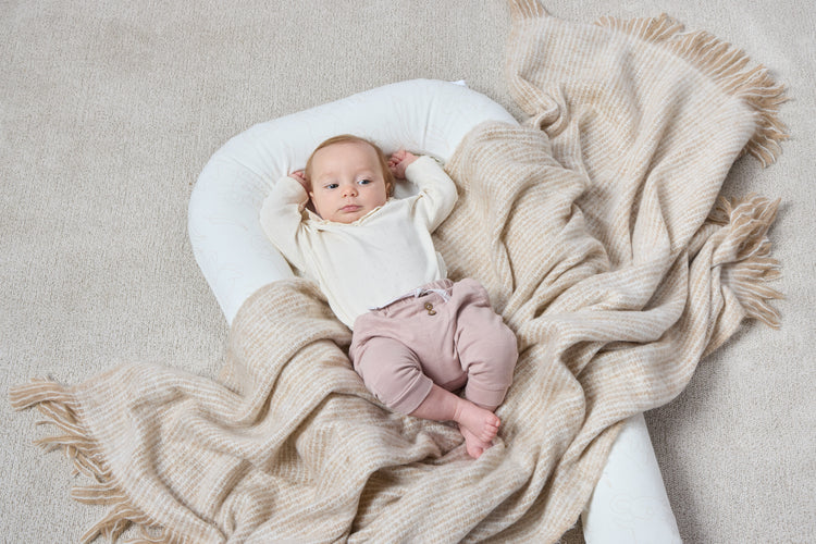 Inflatable Baby Nest (White) & Carry Bag – The Cosy, Portable Spot for Your Little One