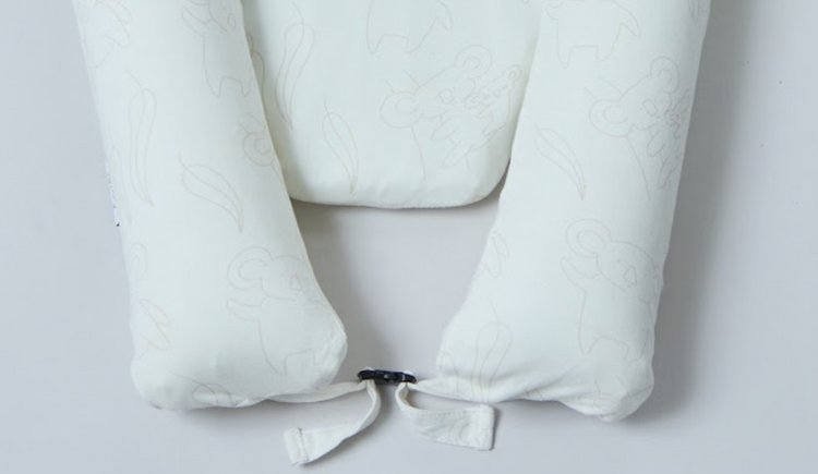 Inflatable Baby Nest (Koala White) & Carry Bag – The Cosy, Portable Spot for Your Little One
