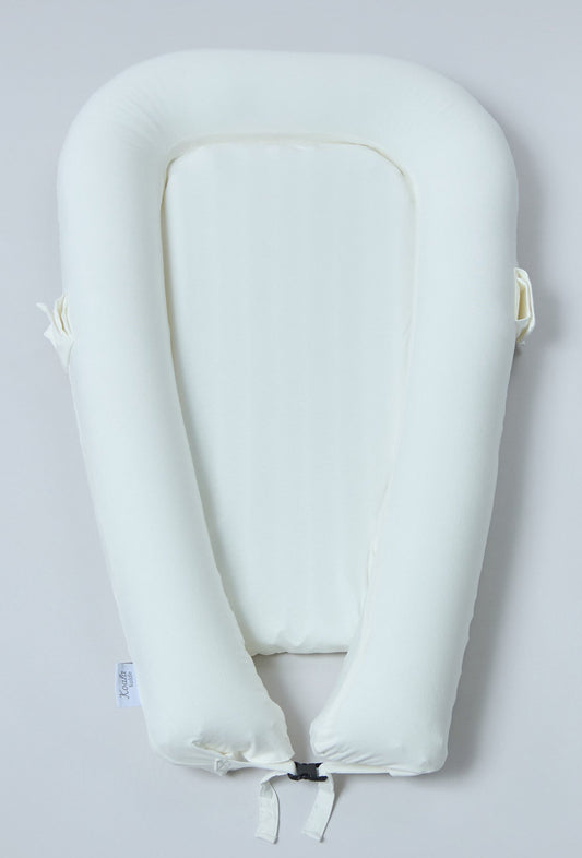 Inflatable Baby Nest (White) & Carry Bag  – The Cosy, Portable Spot for Your Little One
